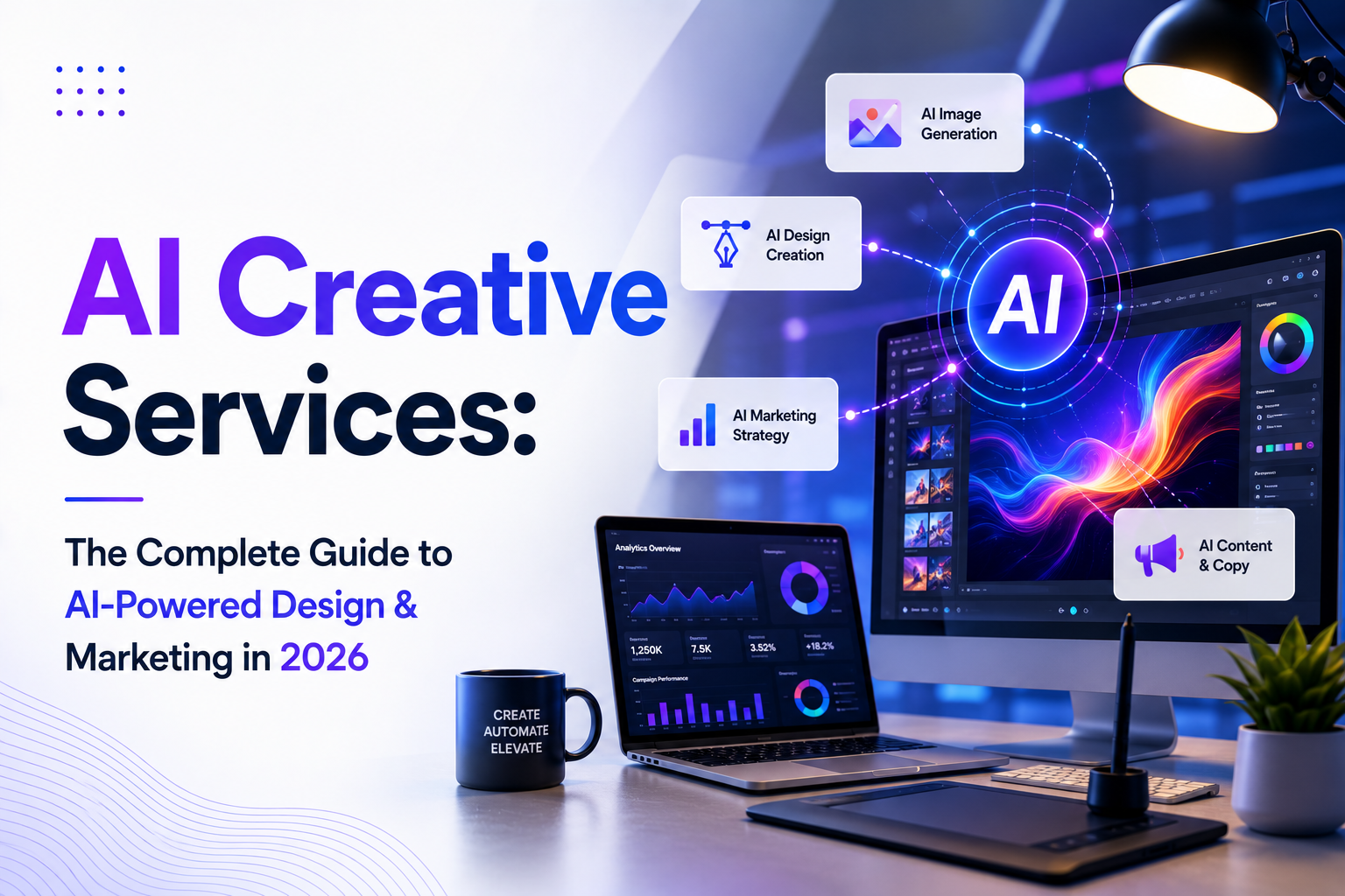 AI Creative Services using AI-powered design and marketing automation for businesses