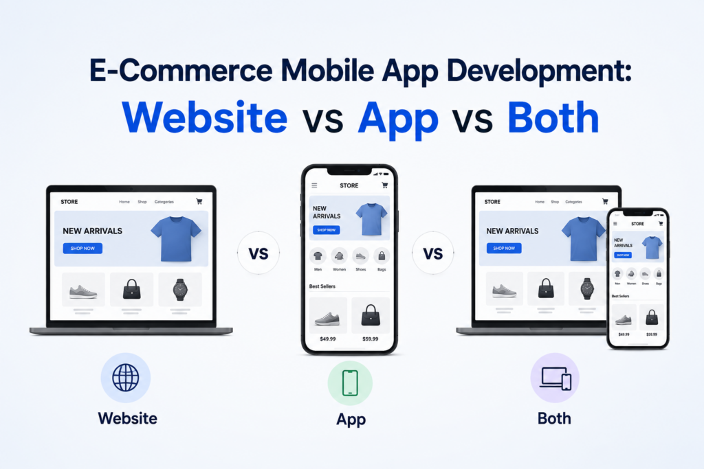 ecommerce app development with Shopify mobile app