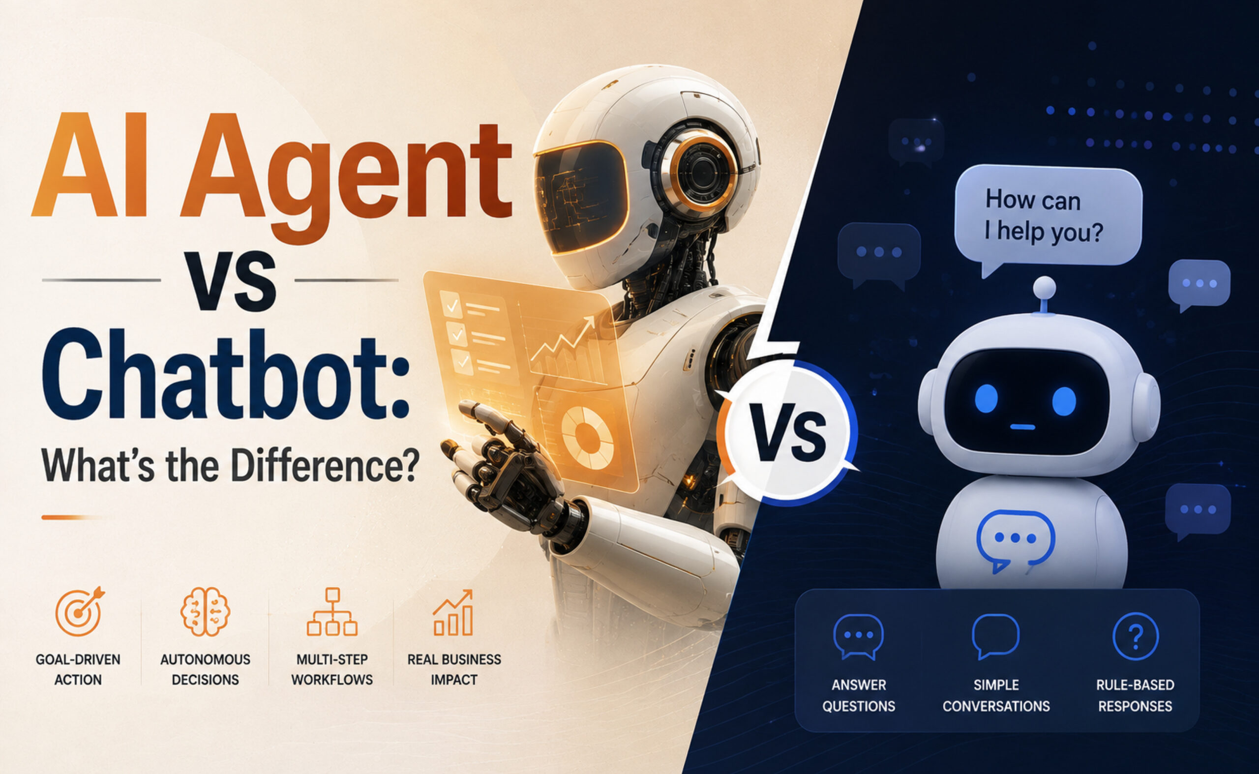 AI agent vs chatbot comparison and key differences