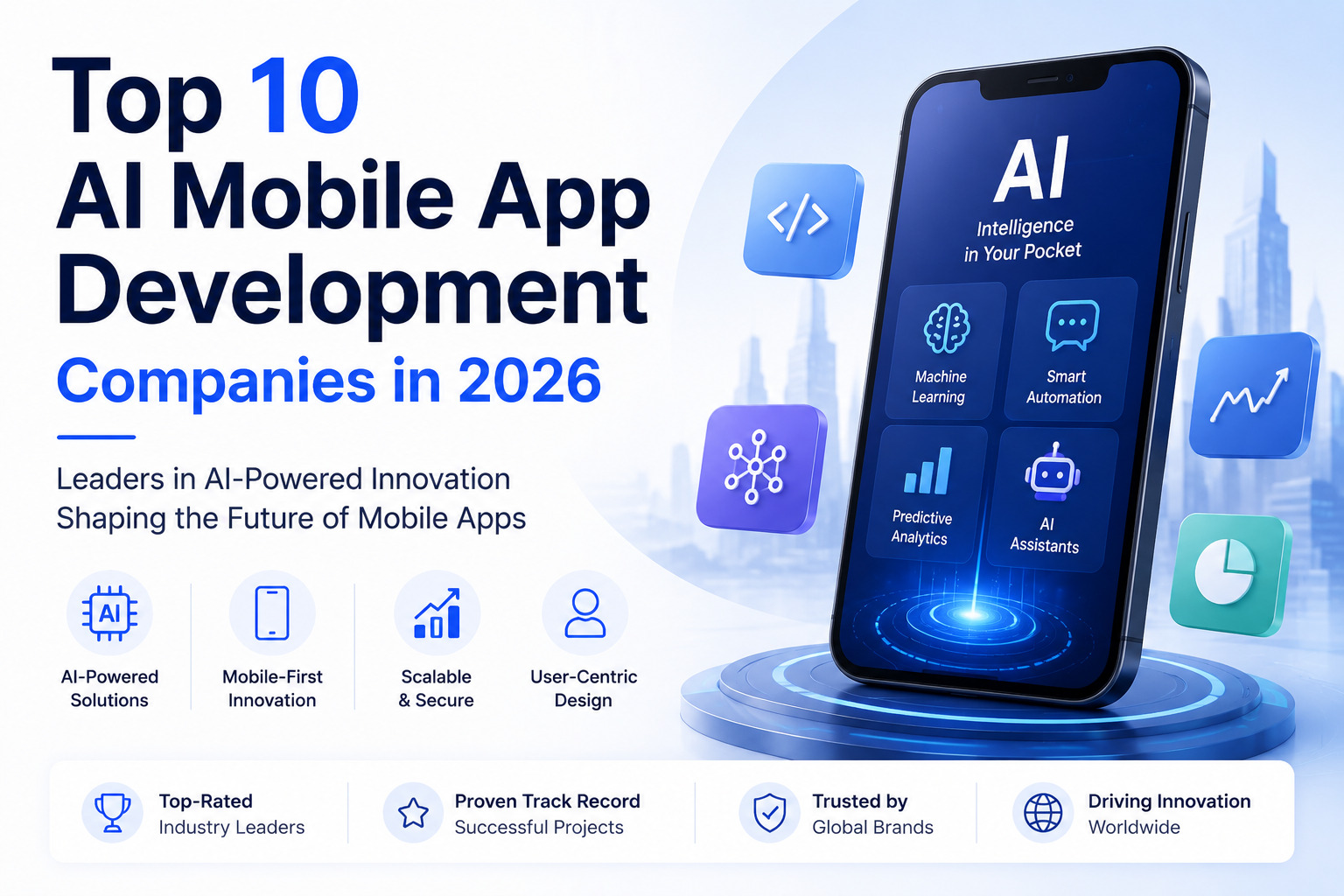 Top 10 AI mobile app development companies in 2026