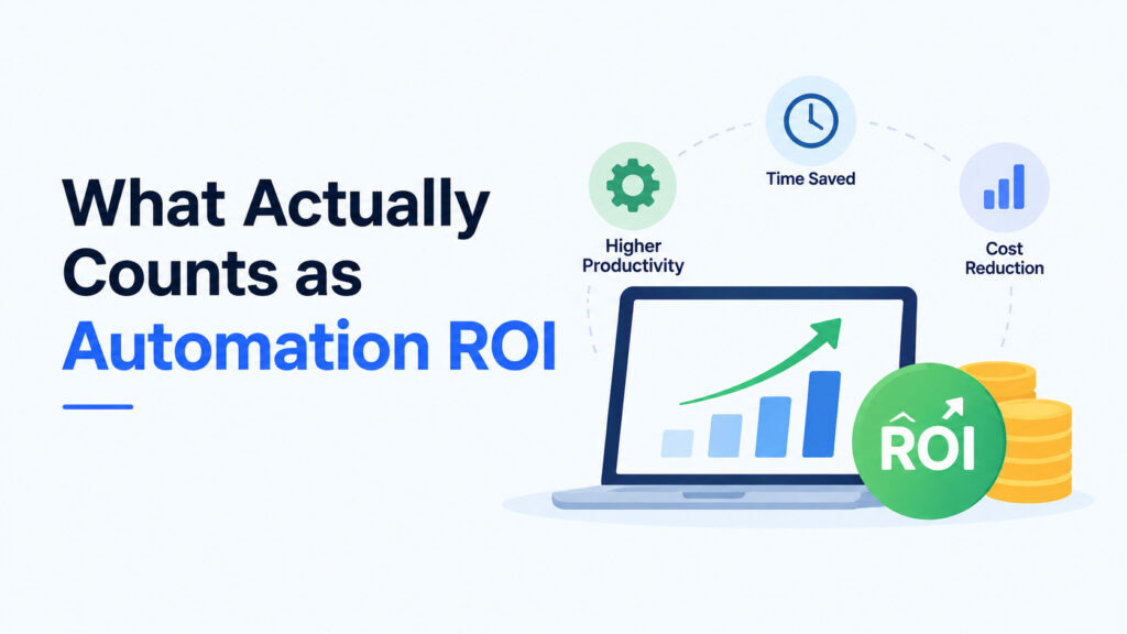 What Actually Counts as Automation ROI