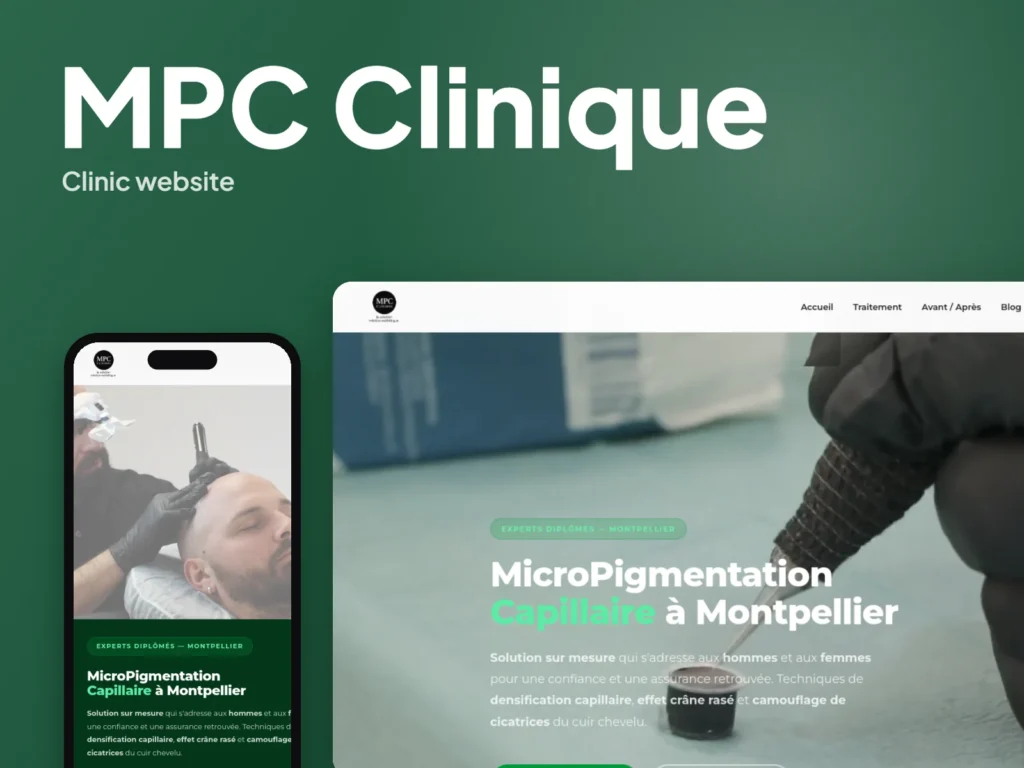 MPC Clinique – Clinic website by Autviz
