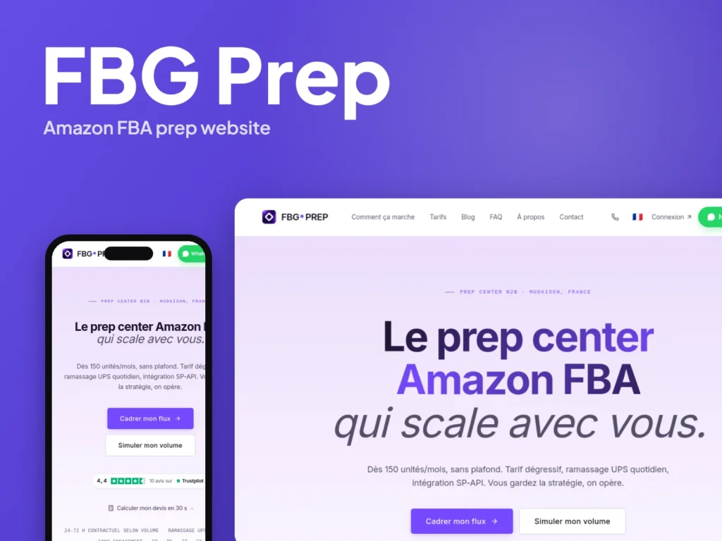 FBG Prep – Amazon FBA prep website by Autviz