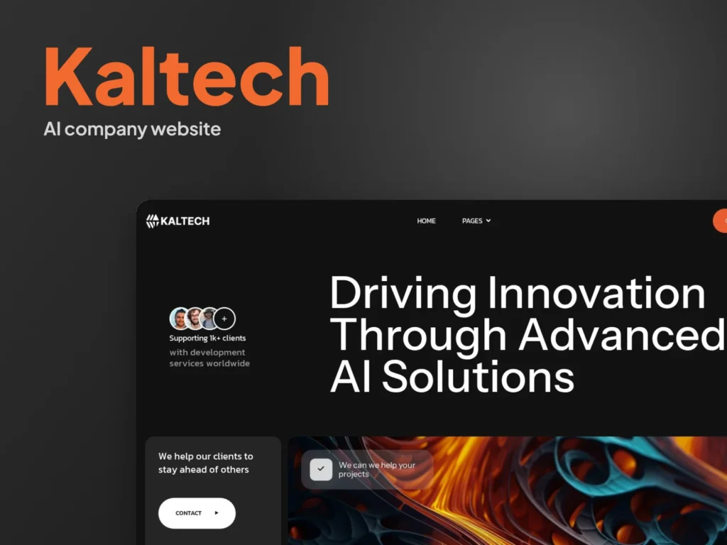 Kaltech – AI company website by Autviz