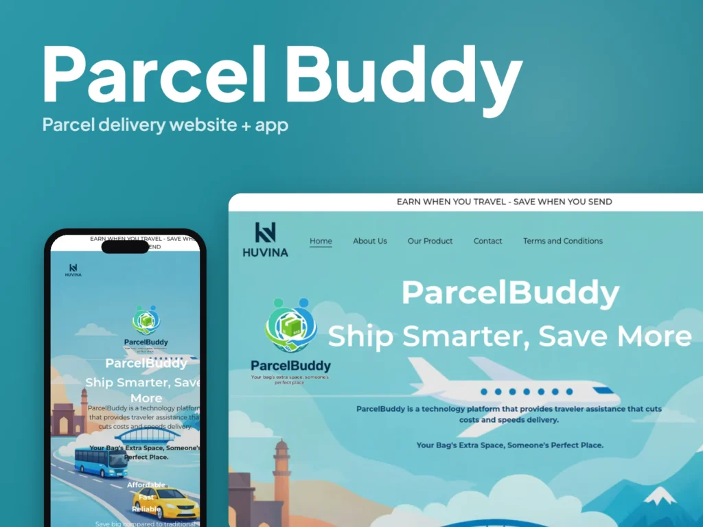 Parcel Buddy – Parcel delivery website + app by Autviz