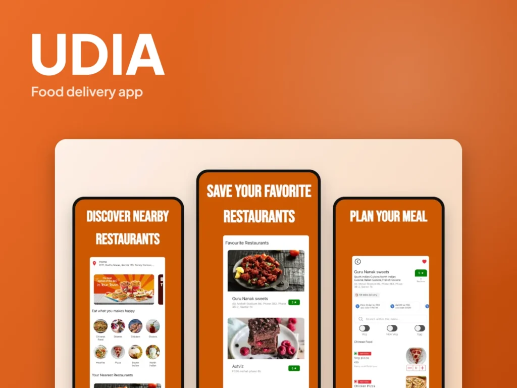 UDIA – Food delivery app by Autviz