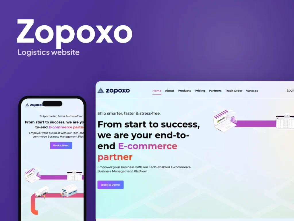 Zopoxo – Logistics website by Autviz