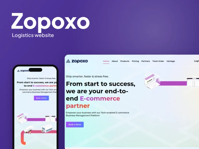 Zopoxo – Logistics website by Autviz
